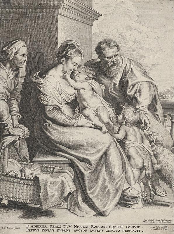 The Holy Family with Saint Elizabeth and John the Baptist as a Child