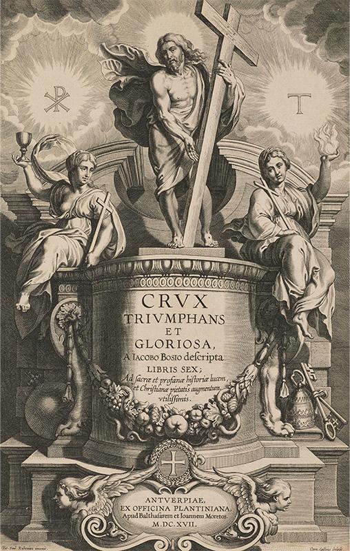 Title Page for Giacomo Bosio, Crux Triumphans et Gloriosa