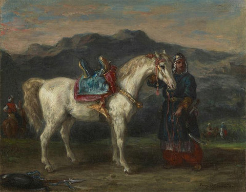 Circassian Holding a Horse by Its Bridle 1