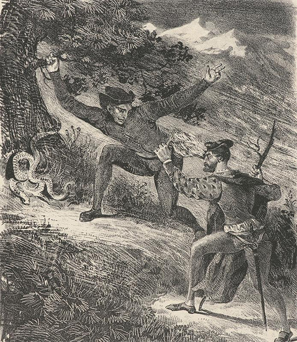 Faust and Mephistopheles in the Hartz Mountains (Faust et Méphistophélès dans les montagnes du Hartz)