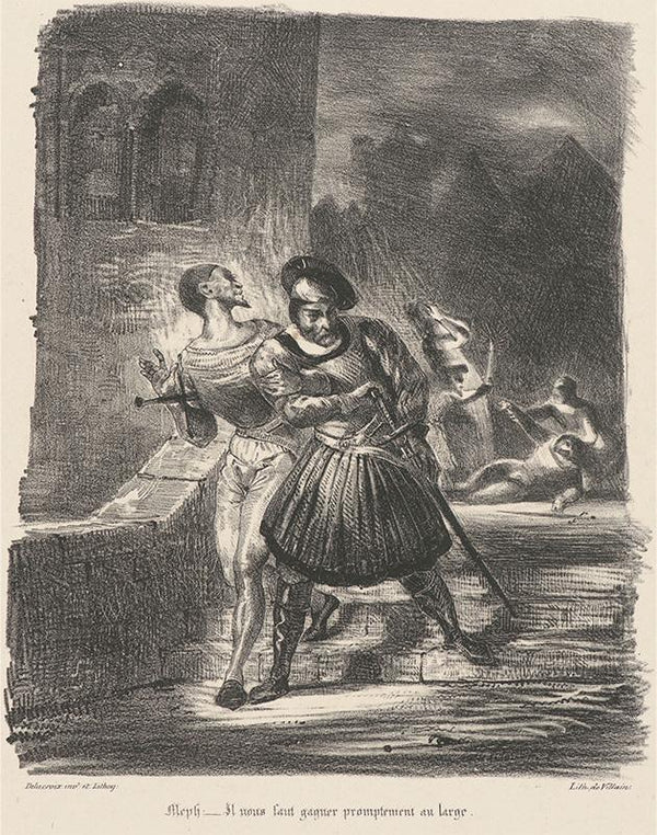 Mephistopheles and Faust Fleeing after the Duel (Méphistophélès et Faust fuyant après le duel) 1