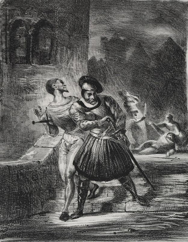 Mephistopheles and Faust Fleeing after the Duel (Méphistophélès et Faust fuyant après le duel)