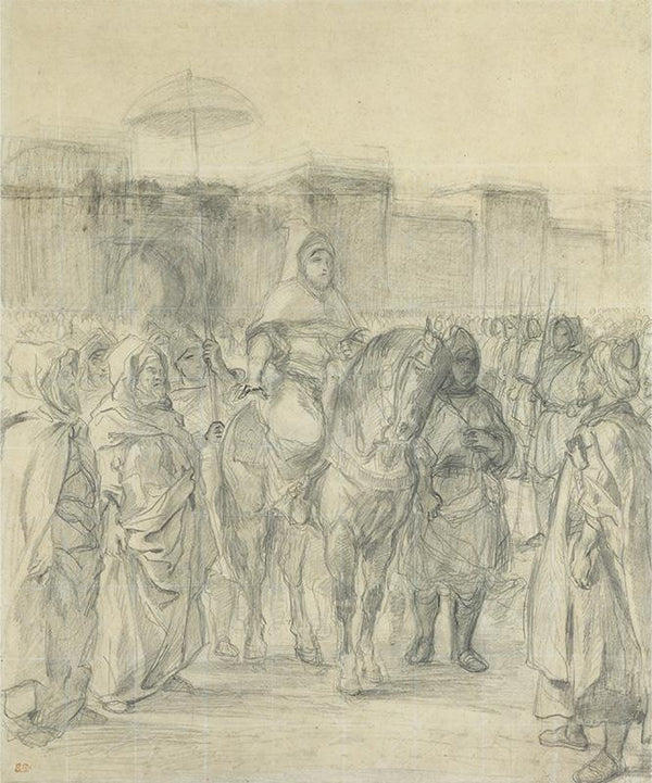 Study for The Sultan of Morocco and His Entourage