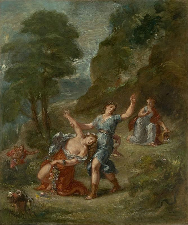 The Spring - Eurydice Bitten by a Serpent while Picking Flowers (Eurydice's Death)