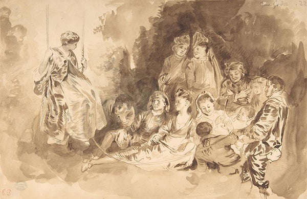 The Swing, after Antoine Watteau (Les Agréements de l'été)