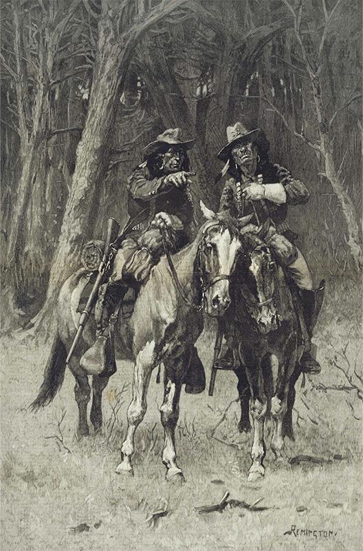 Cheyenne Scouts Patrolling the Big Timber of the North Canadian, Oklahoma