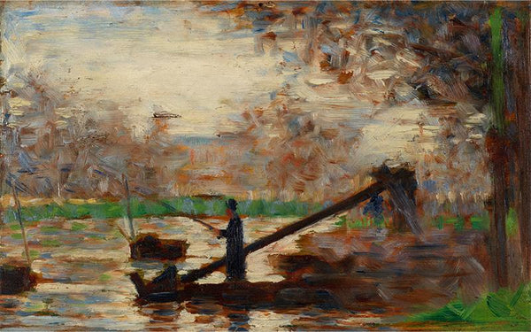 Fisherman in a Moored Boat