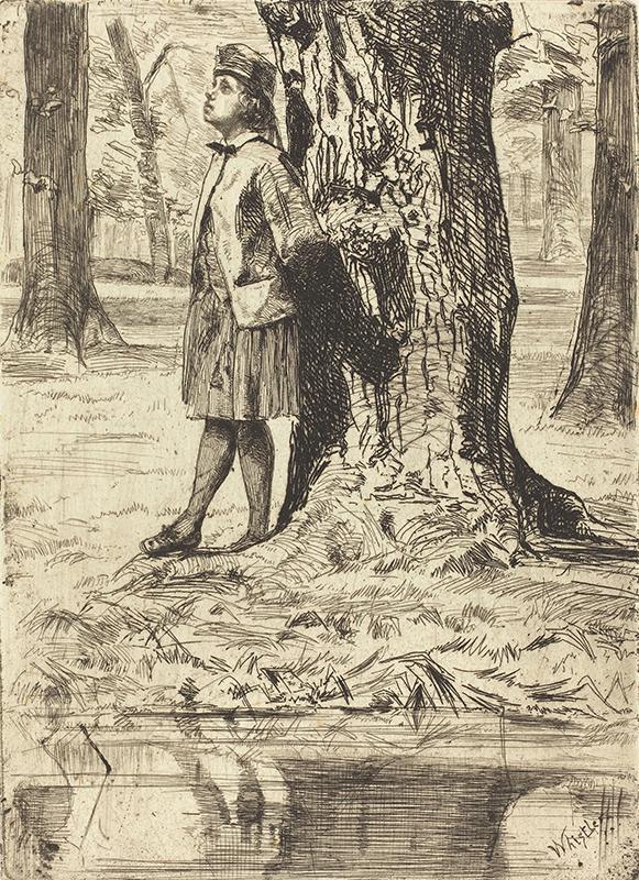 Seymour Standing under a Tree