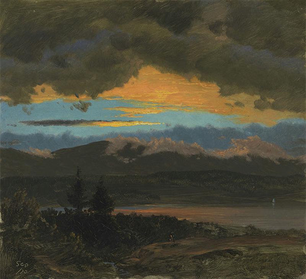 Sunset across the Hudson Valley, New York