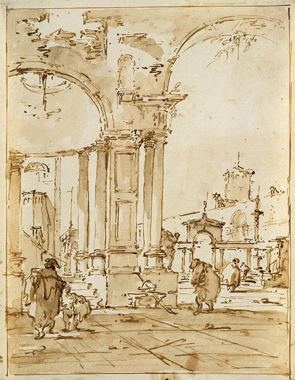 An Architectural Capriccio, with Classical Ruins