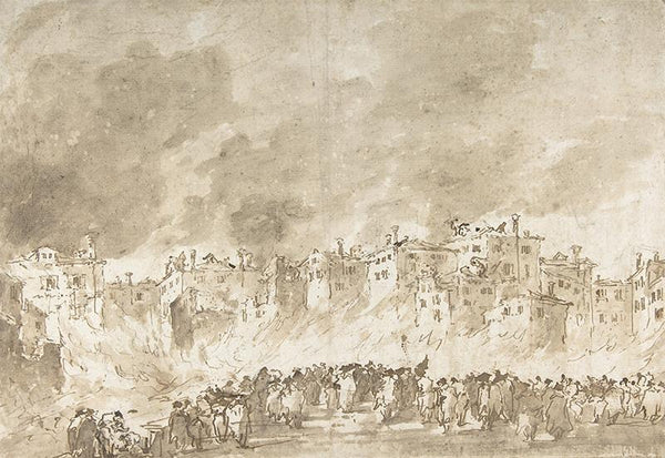 The Fire at San Marcuola (recto); Roman Ruins (verso)