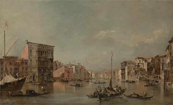 The Grand Canal, Venice, with the Palazzo Bembo 约 1768