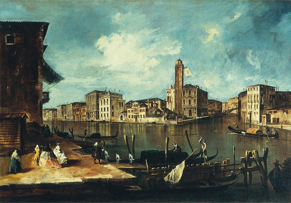 Venice, The Grand Canal with San Geremia, Palazzo Labia, and the Entrance to the Cannaregio