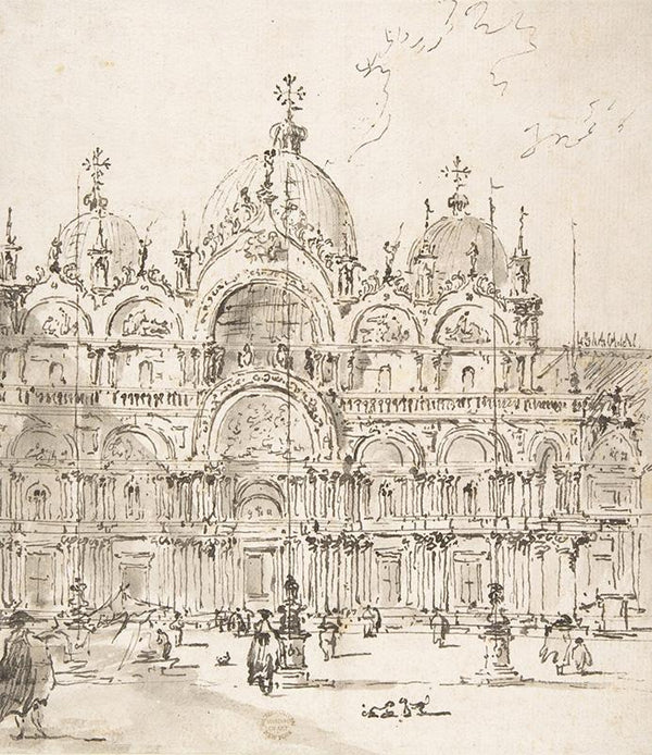 View of Piazza with Basilica of San Marco