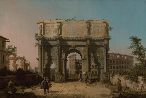 View of the Arch of Constantine with the Colosseum (Main View)