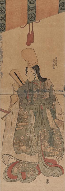 untitled; given title_ Shirabyōshi Beneath Sudare (Sudare shita no shirabyōshi)