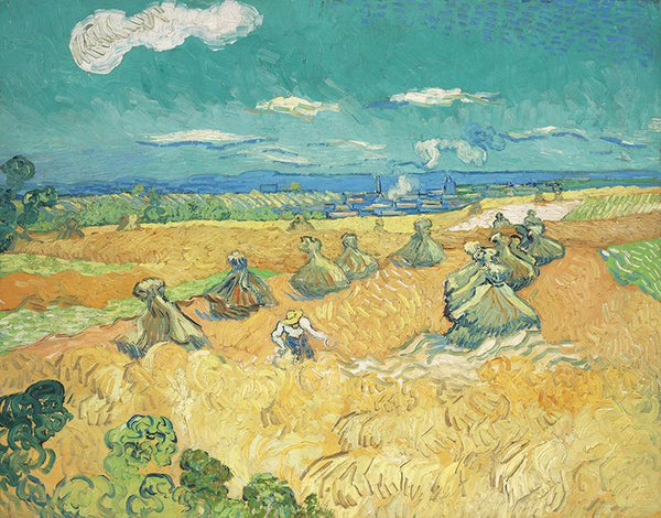 Wheat Fields with Reaper, Auvers