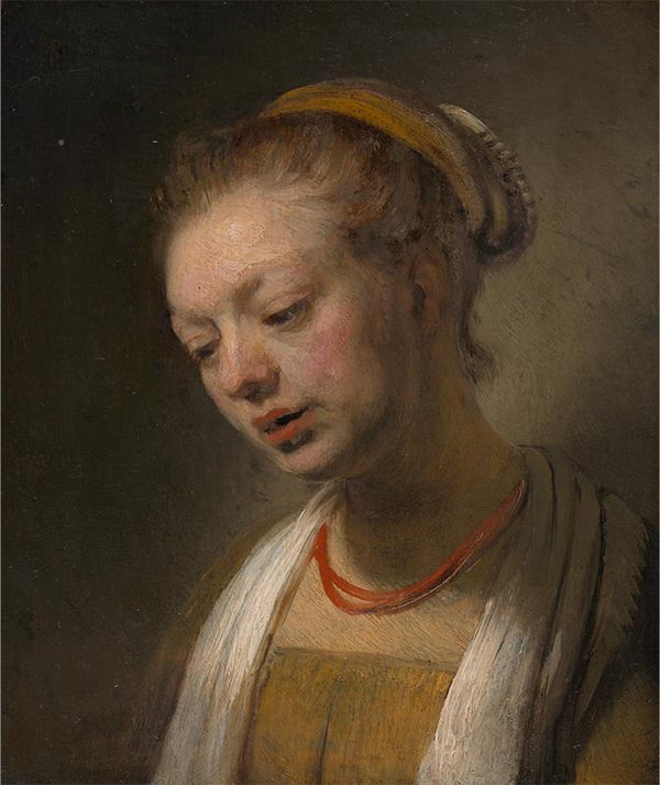 Young Woman with a Red Necklace