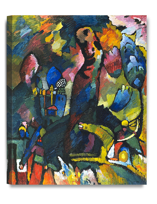 DECORARTS - Picture with an Archer, Wassily Kandinsky Abstract Wall Art. Giclee Prints Canvas Art for Home Decor.