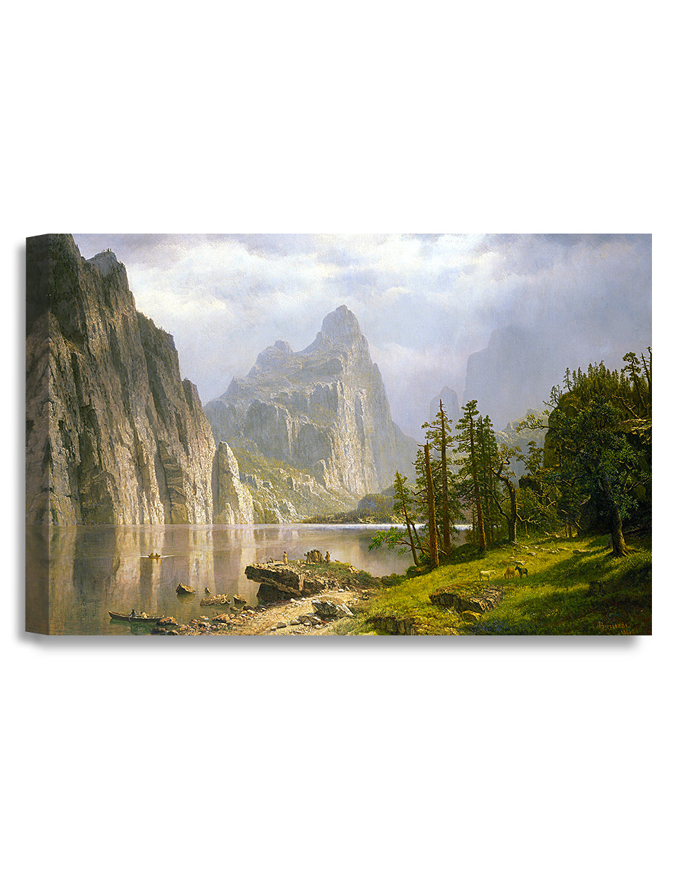 Río Merced, valle de Yosemite por Albert Bierstadt.