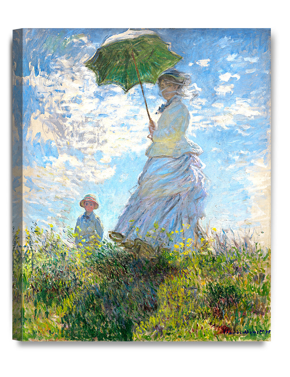 The Walk, Woman with a Parasol (1875) by Claude Monet.