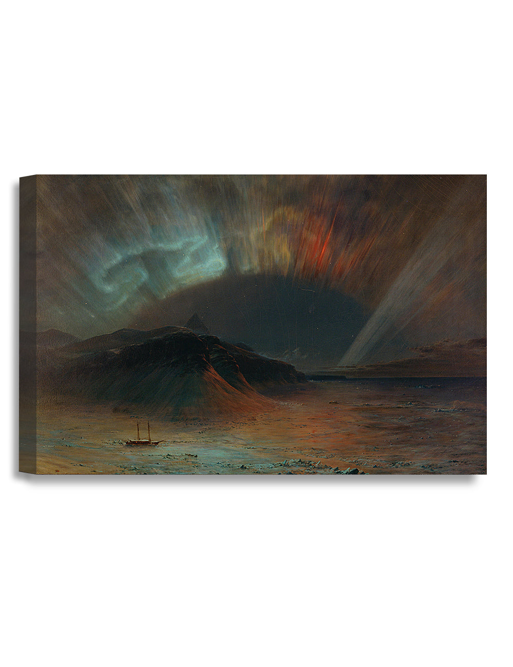 Aurora boreal por Frederic Edwin Church.