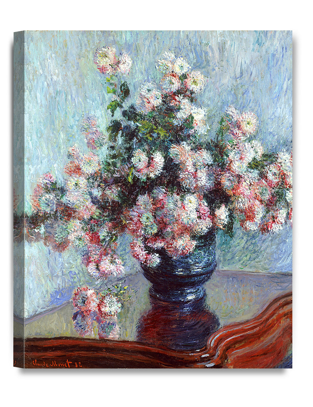 Chrysanthemums. Claude Monet Art Reproduction.