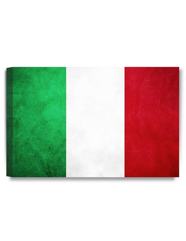 DECORARTS - Flag of the Italy. Framed Wall Art. Giclee Prints on Canvas for Wall Decor.