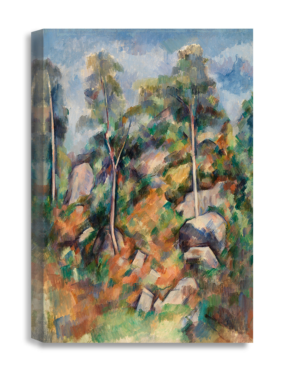 Rocks and Trees by Paul Cezanne.