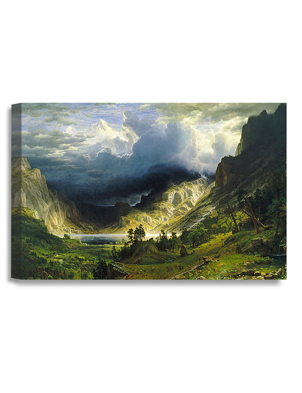 Una tormenta en las Montañas Rocosas de Albert Bierstadt.