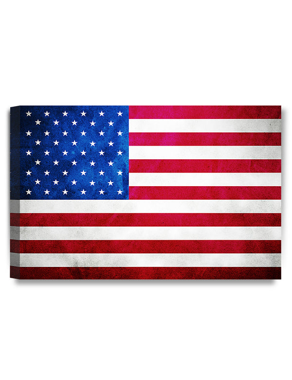 DECORARTS - Flag of the United States. Framed Wall Art. Giclee Prints on Canvas for Wall Decor.