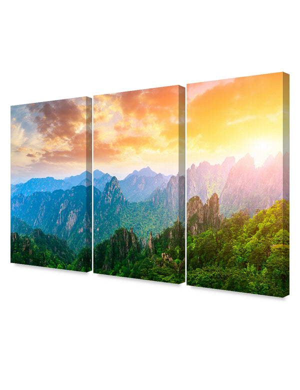 HuangShan Mountain View. Archival Giclee Print on your choice of Canvas or Paper. Wide Selection of Frames. Rolled or Ready to Hang.
