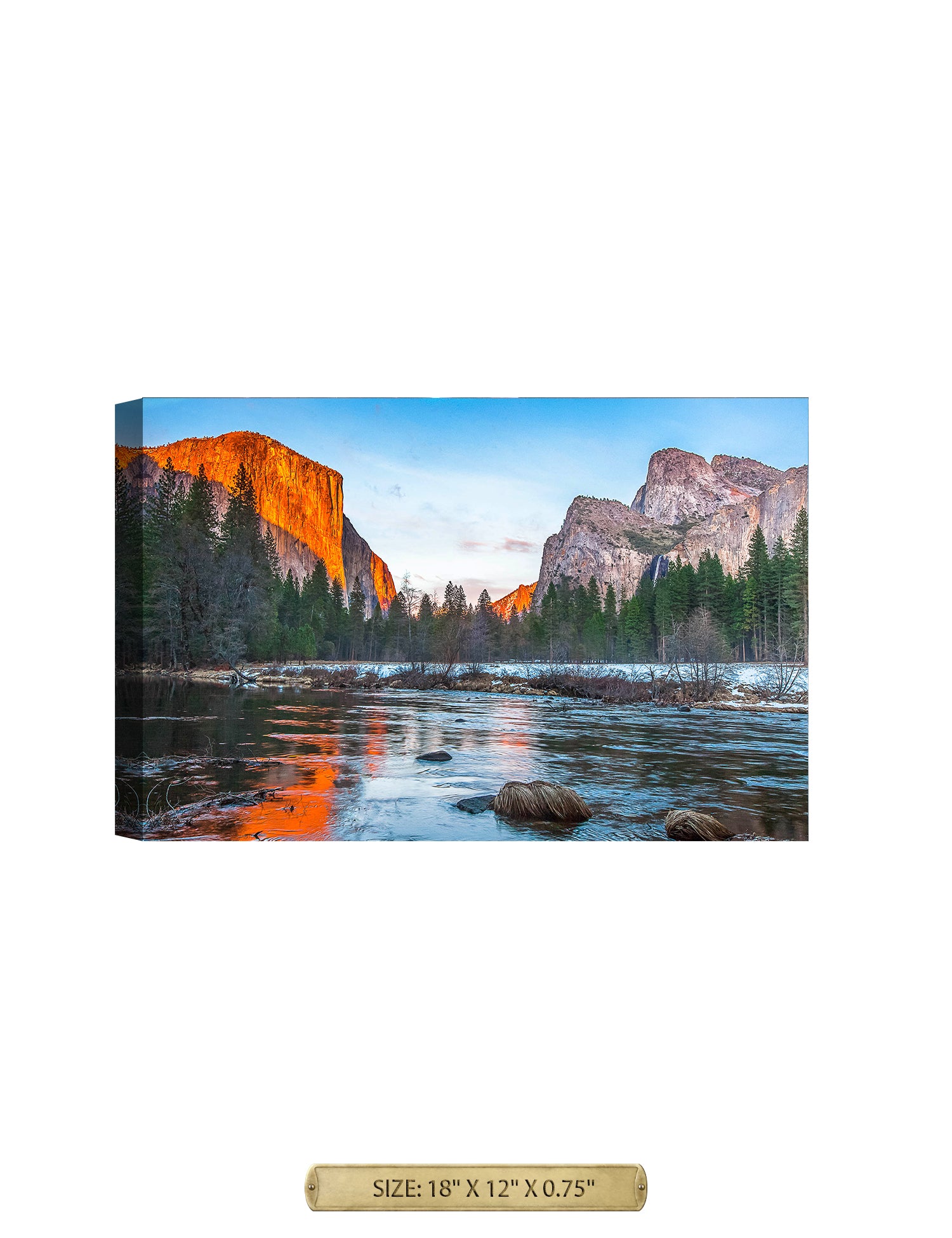 View of El Capitan at Sunset, Yosemite National Park.