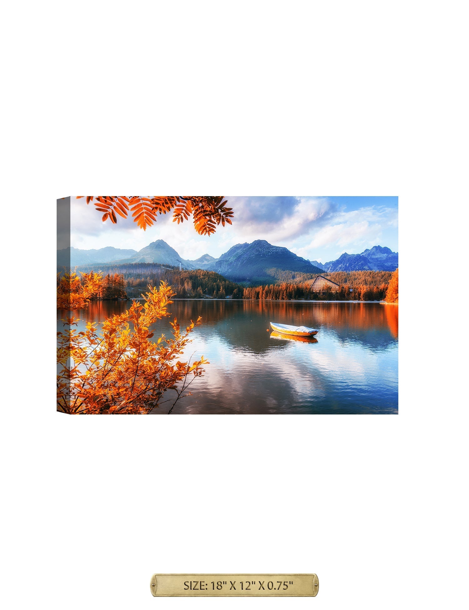 Strbske Pleso High Tatras. Autumn Lakeview.