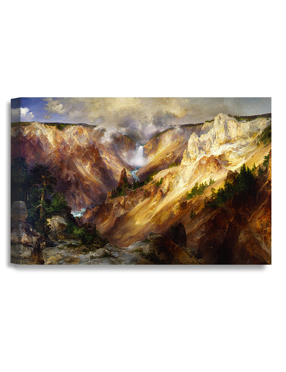 Gran Cañón de Yellowstone por Thomas Moran.