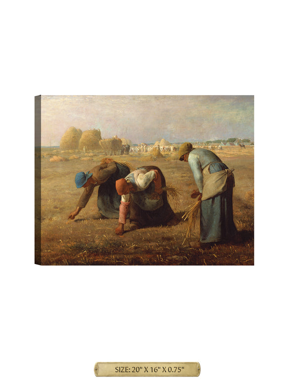 The Gleaners by Jean-Francois Millet. Archival Giclee Print on your choice of Canvas or Paper. Wide Selection of Frames. Rolled or Ready to Hang.