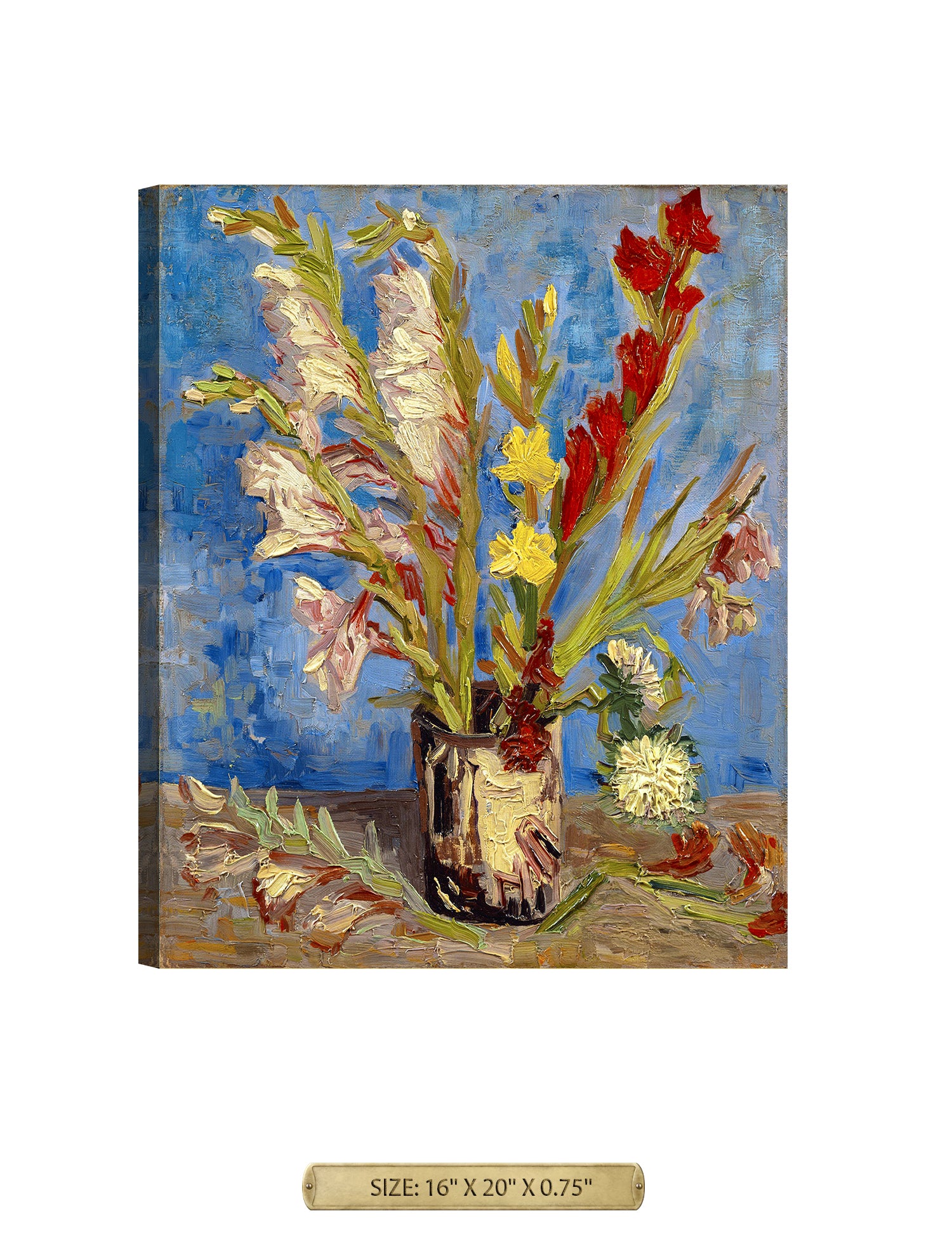 Vase with Gladioli and Chinese Asters by Vincent Van Gogh.