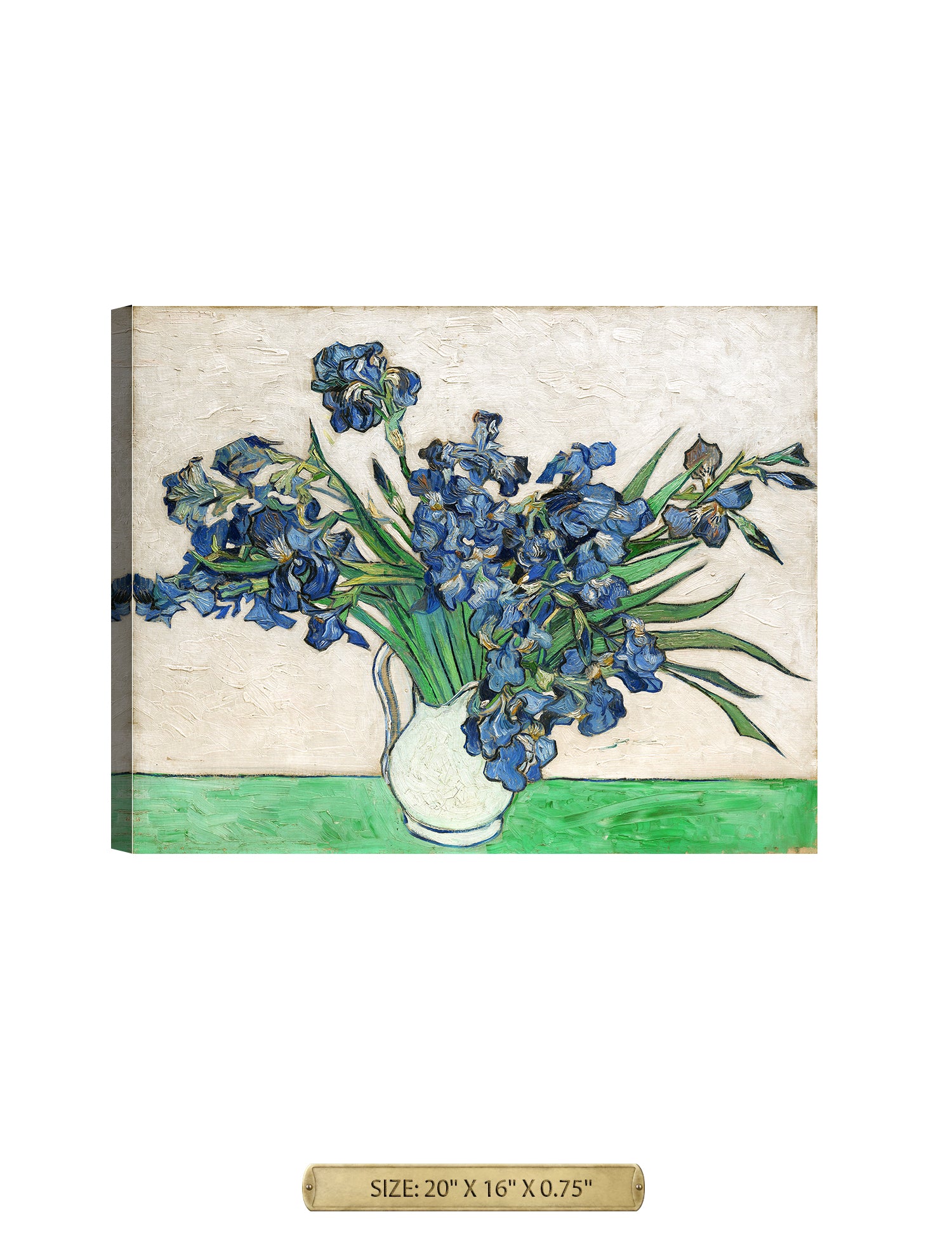 Vase with Irises 1889 by Vincent Van Gogh.