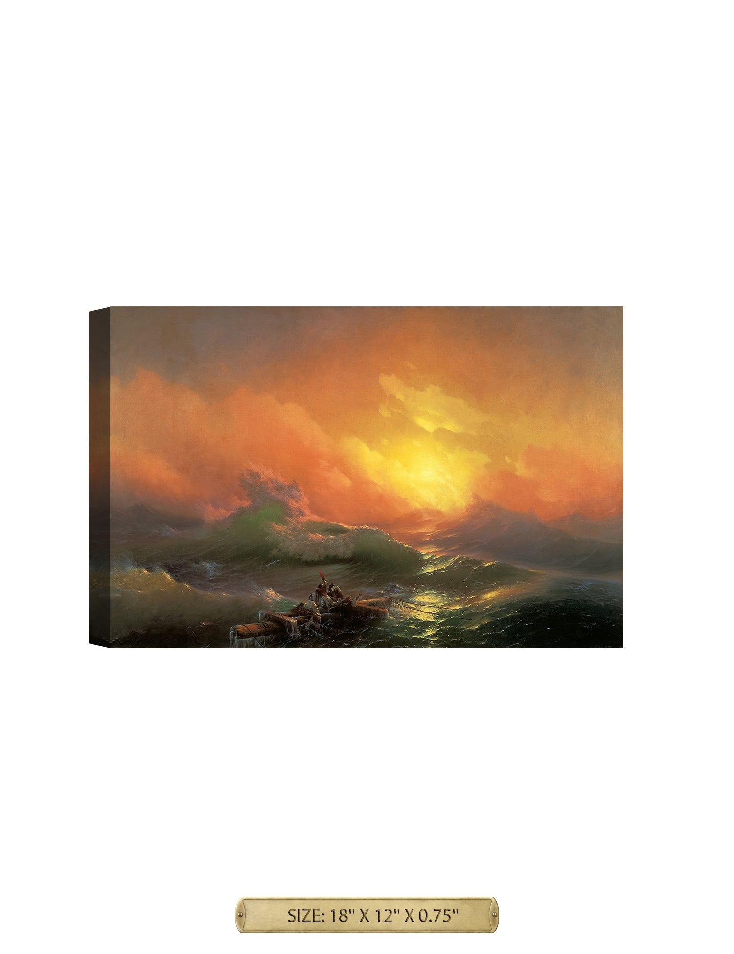 La novena ola de Ivan Konstantinovich Aivazovsky.