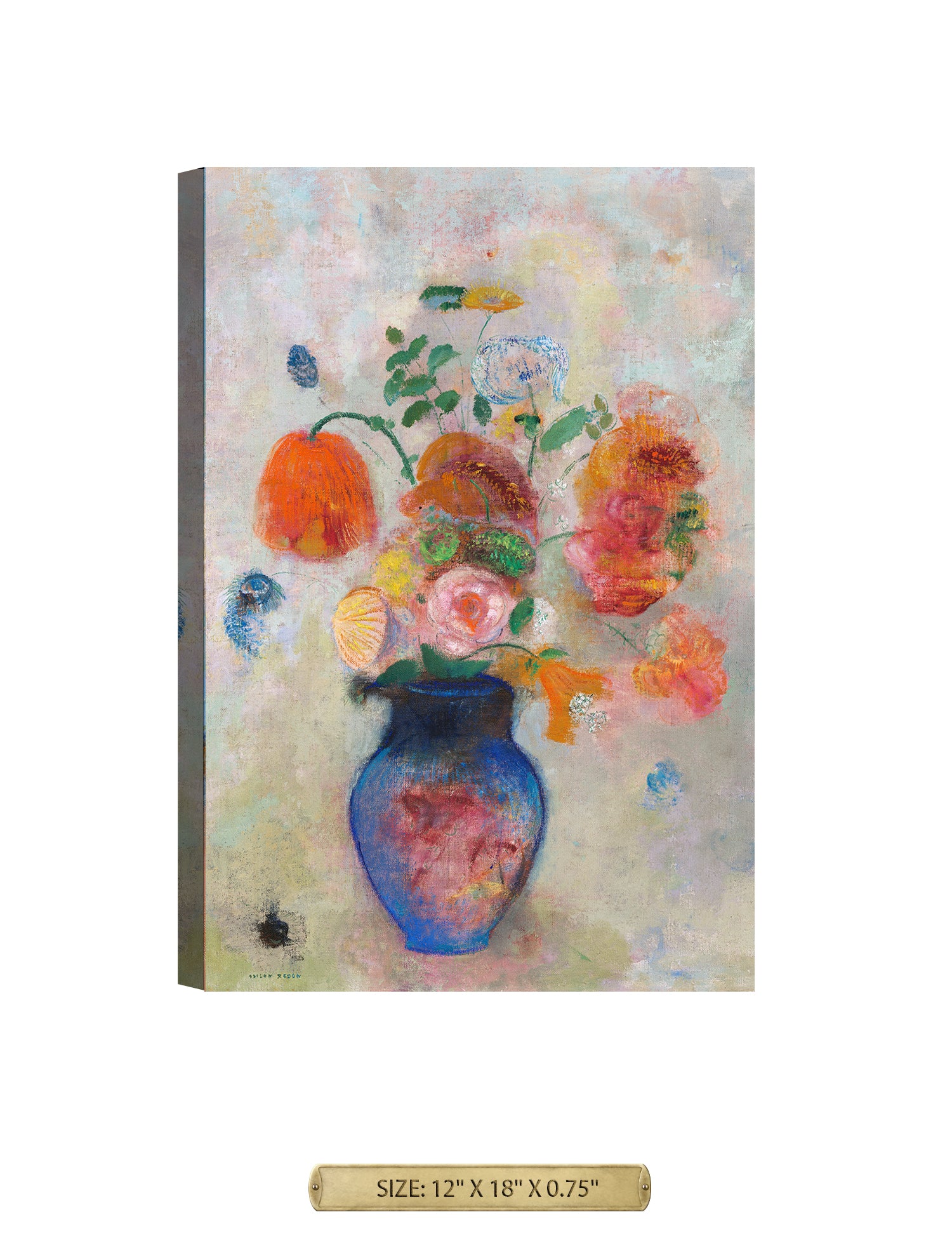 Large Vase with Flowers (1912) by Odilon Redon.