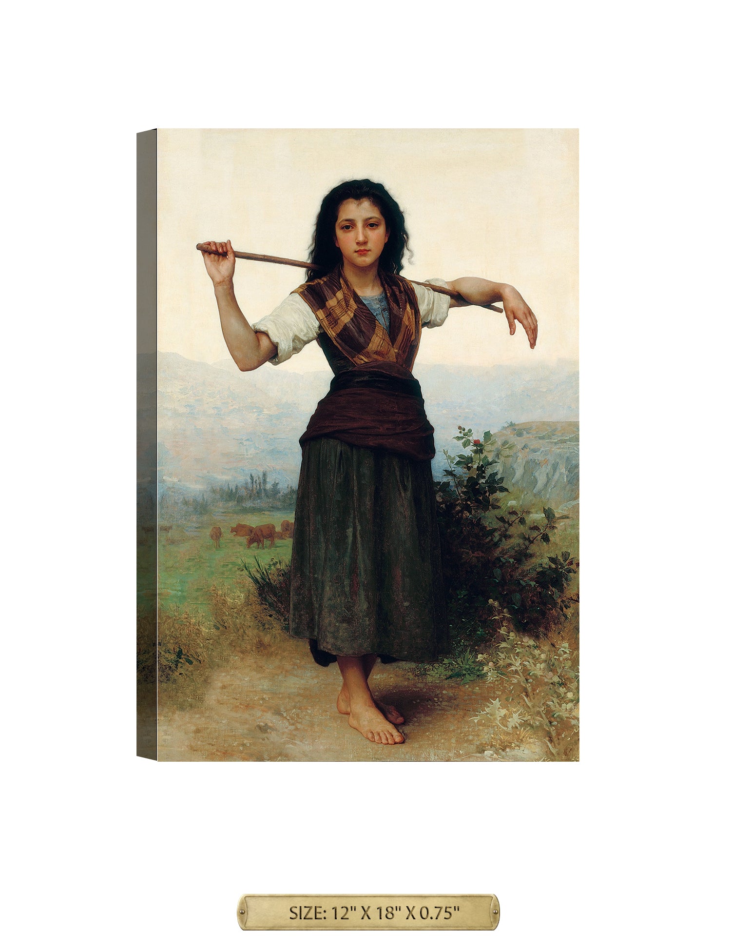 The Shepherdess by William-Adolphe Bouguereau.