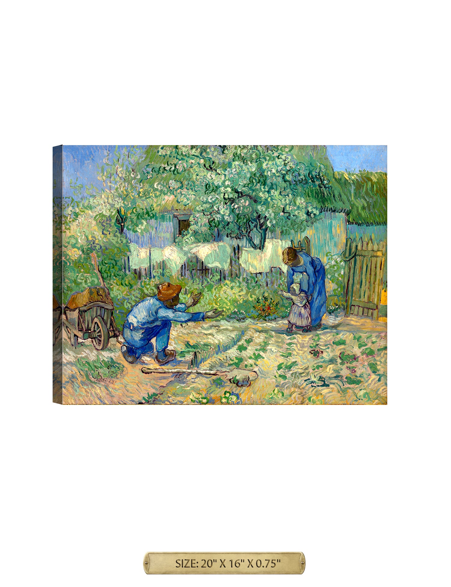 First Steps, after Millet by Vincent Van Gogh.