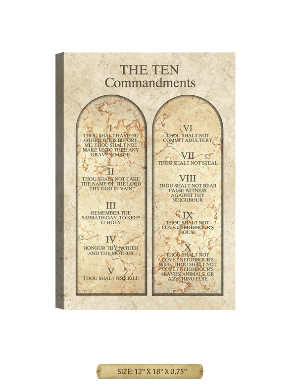 The Ten Commandments(Lutherans Version).
