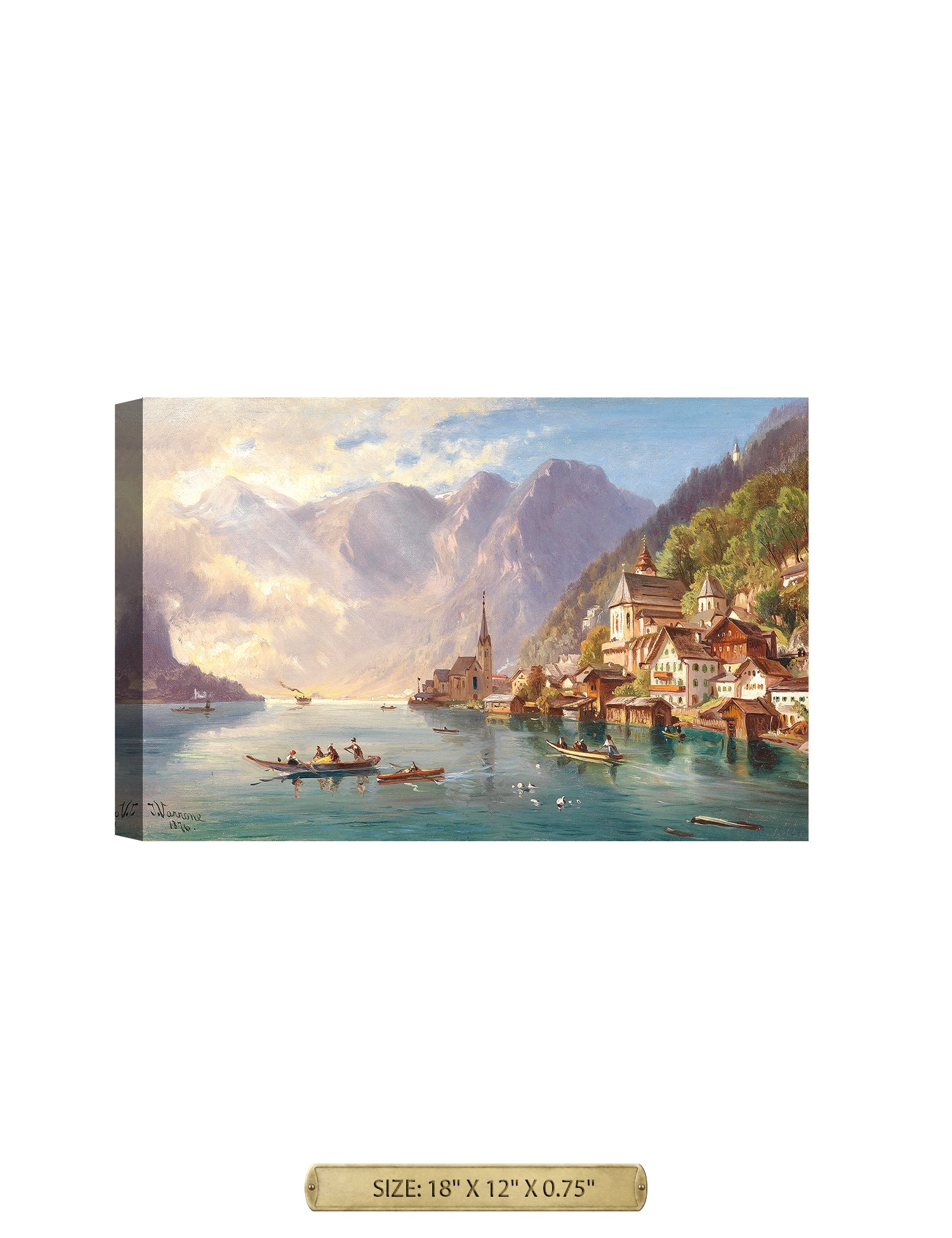 View of Hallstatt By Johann Varrone.