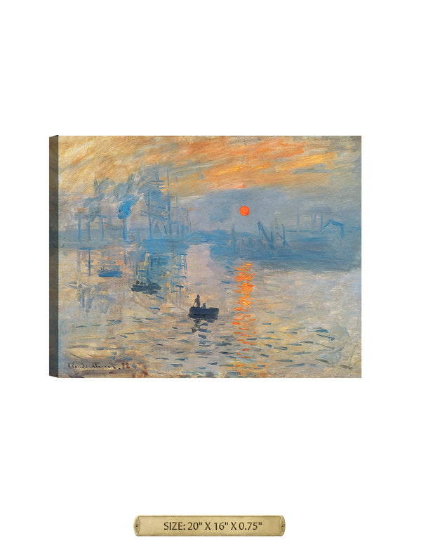 Impression Sunrise by Claude Monet.