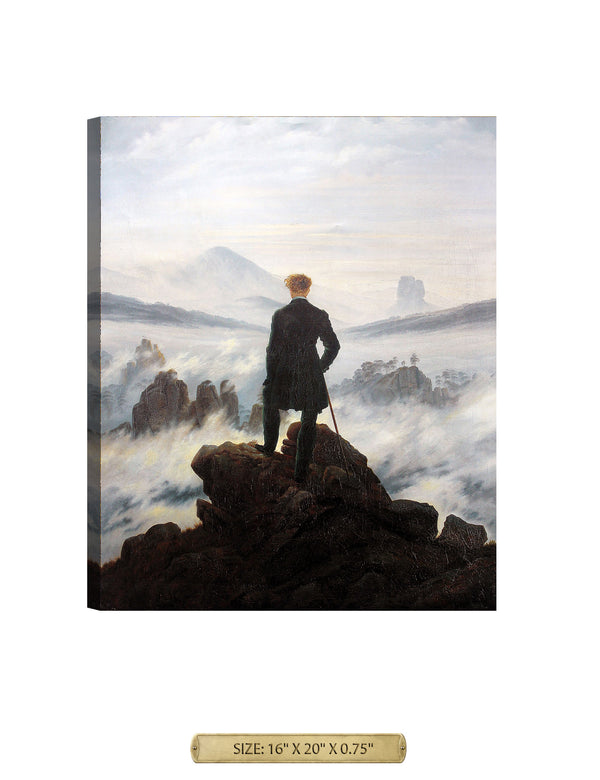 Wanderer Above the Sea of Fog. Archival Giclee Print on your choice of Canvas or Paper. Wide Selection of Frames. Rolled or Ready to Hang.