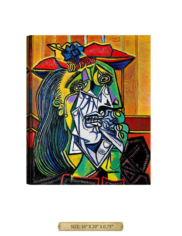 The Weeping Woman by Pablo Picasso, Archival Giclee Print on your choice of Canvas or Paper. Wide Selection of Frames. Rolled or Ready to Hang.