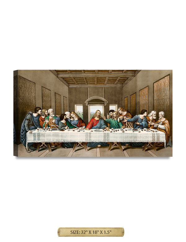 The Last Supper, Leonardo da Vinci Classic Art Reproductions. Giclee Canvas Prints Wall Art for Home Decor